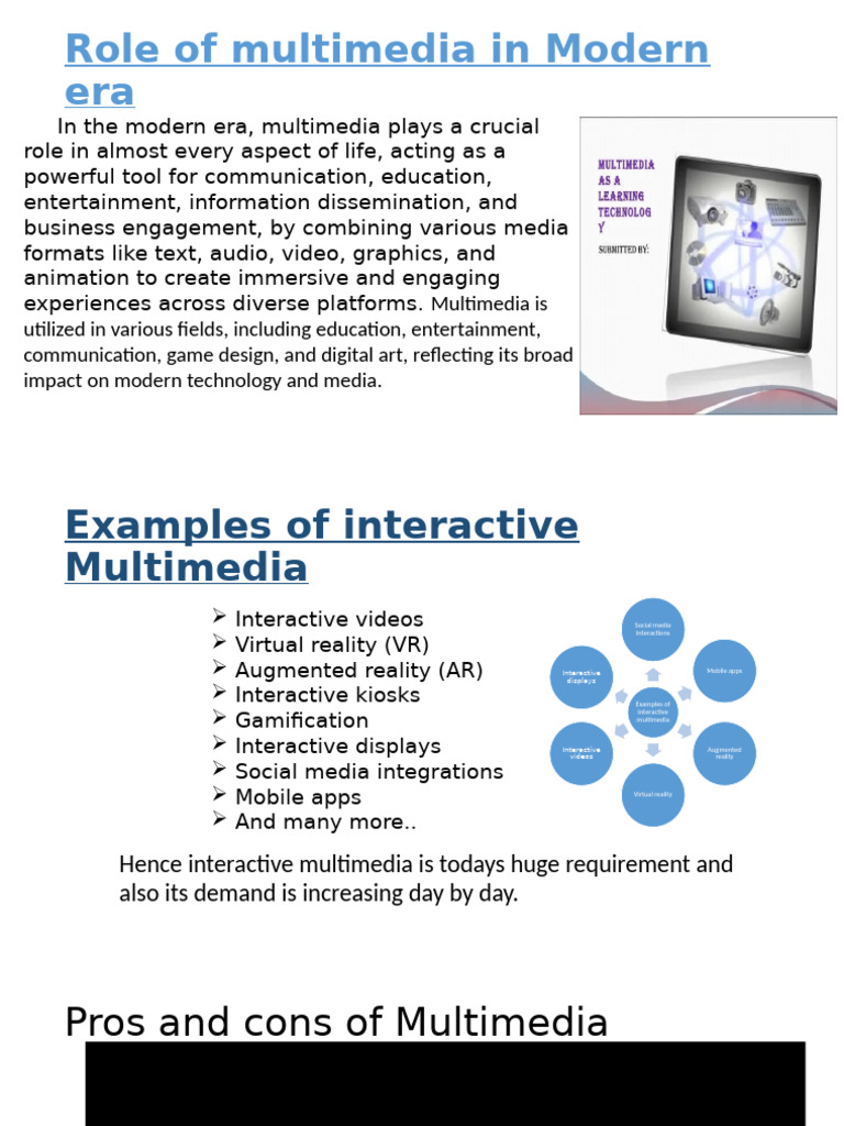 Impact of Multimedia in Modern Life | PDF | Multimedia | Augmented Reality