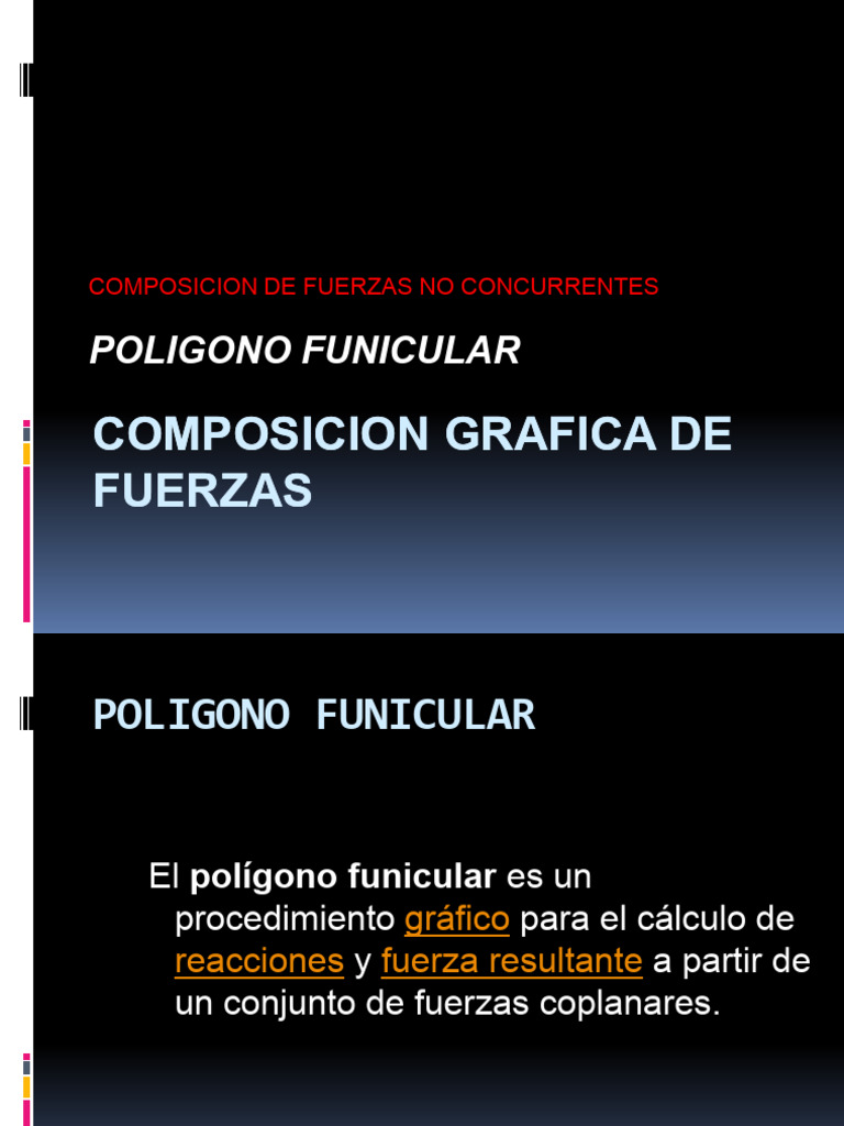 Polígono Funicular en Composición de Fuerzas | PDF