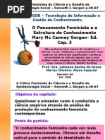 Critica Feminista Da Ciencia e o Desafio