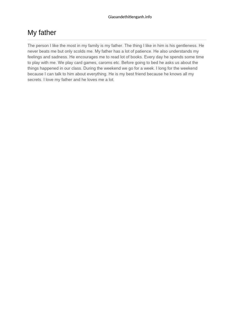 My Father | PDF