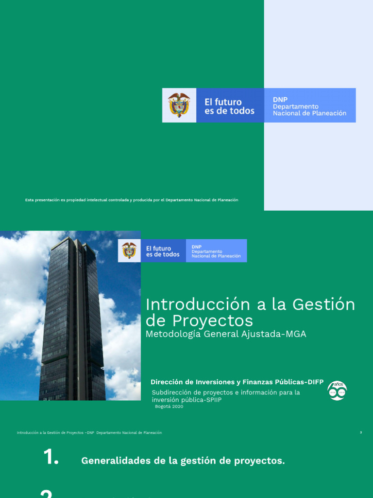 Introduccion A La Gestion de Proyectos MGA - 07 - 10 - Ciclo de ...