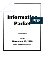 December 10, 2008 Ann Arbor Public Schools Board of Education Information Packet