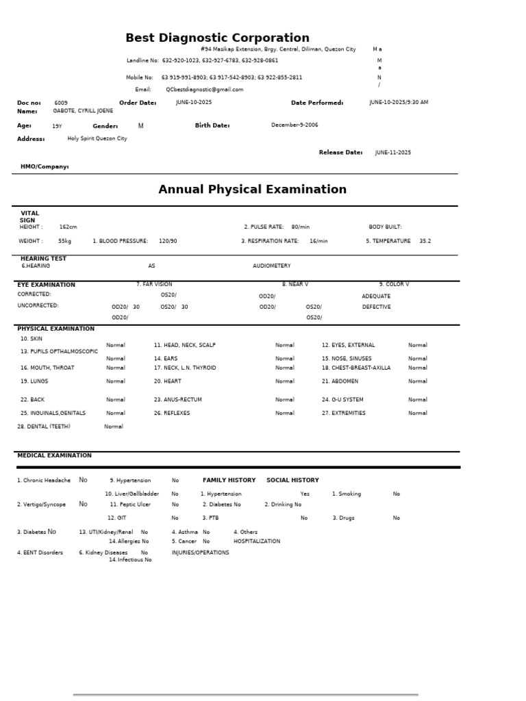 Medical Lab | PDF | Clinical Medicine | Diseases And Disorders