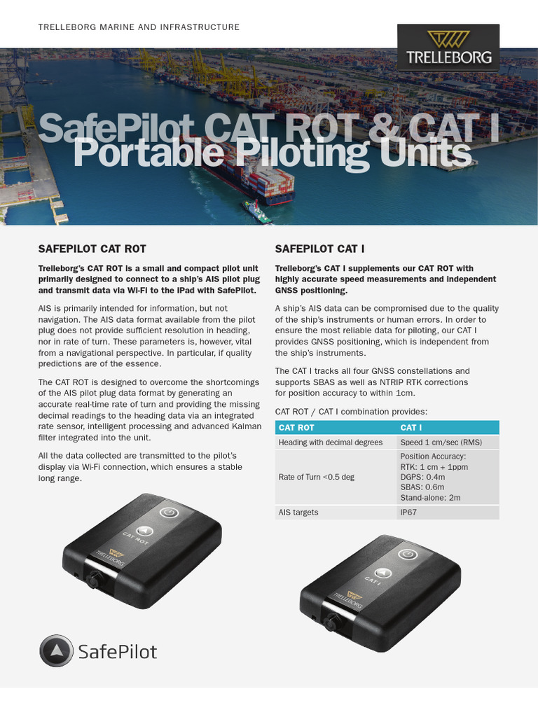SafePilot CAT ROT CAT I Datasheet | PDF | Accuracy And Precision ...
