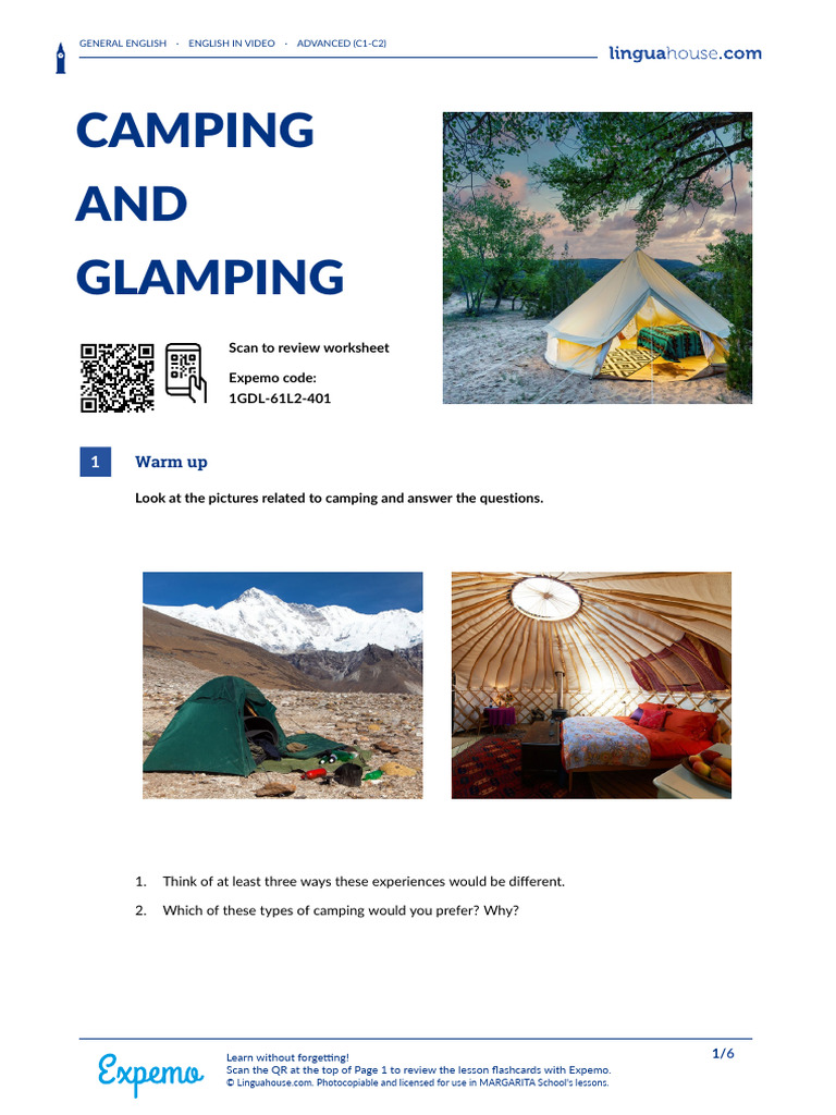 Exploring Camping vs. Glamping | PDF | Camping