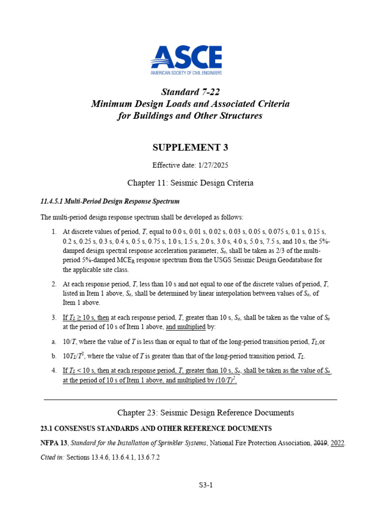 ASCE 7-22 Supplement 3 Overview | PDF | Applied Mathematics