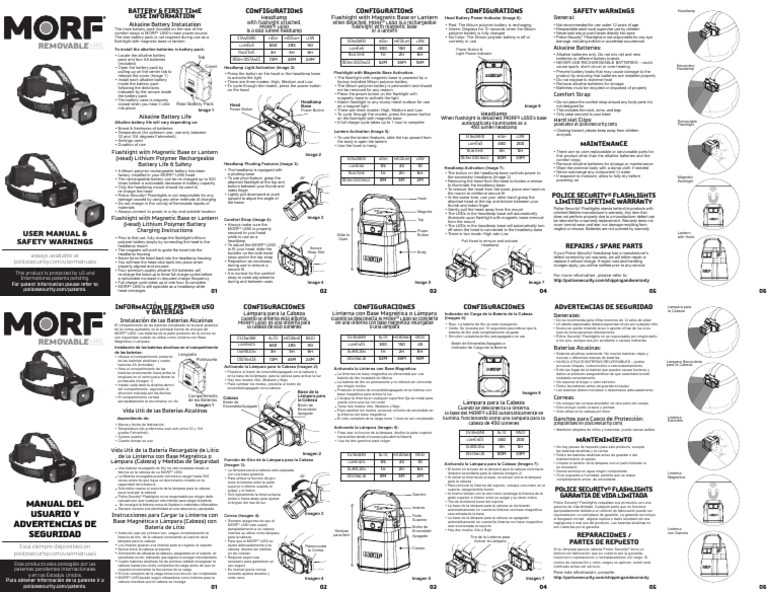 MORF® L650 Battery Installation Guide | PDF | Flashlight | Electrical ...