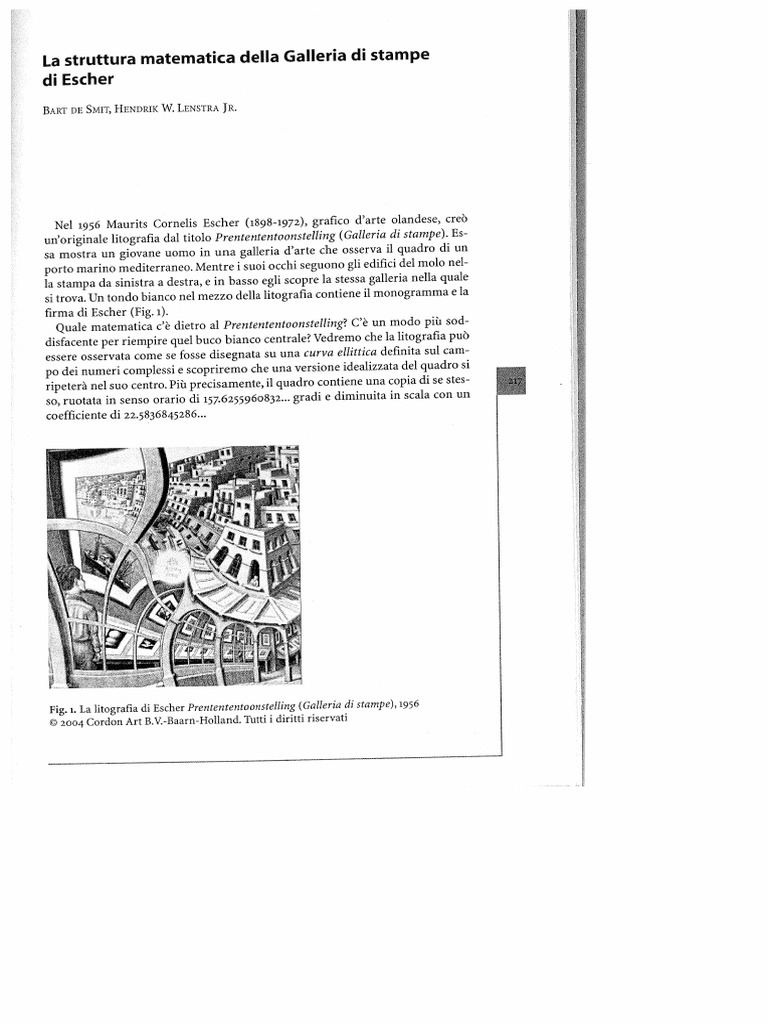 Escher e La Matematica | PDF