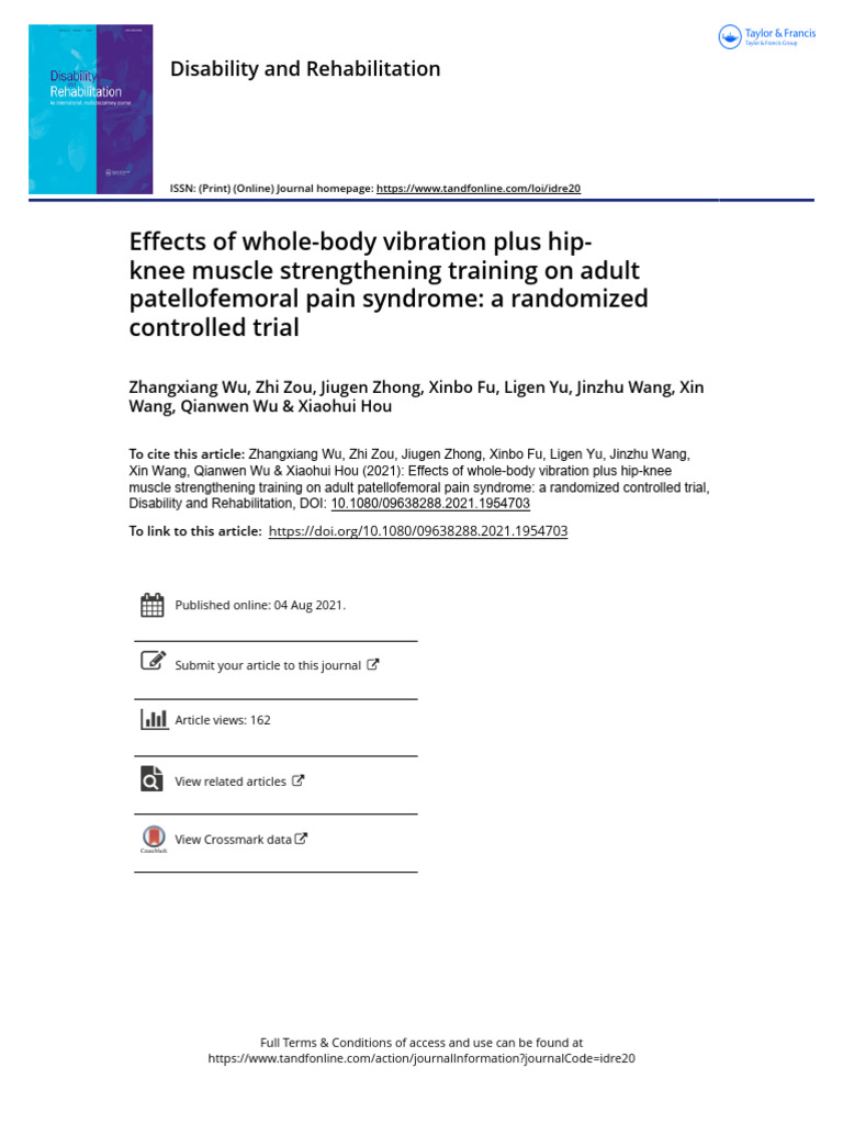 Vibration Therapy for Knee Pain Relief | PDF | Physical Therapy ...