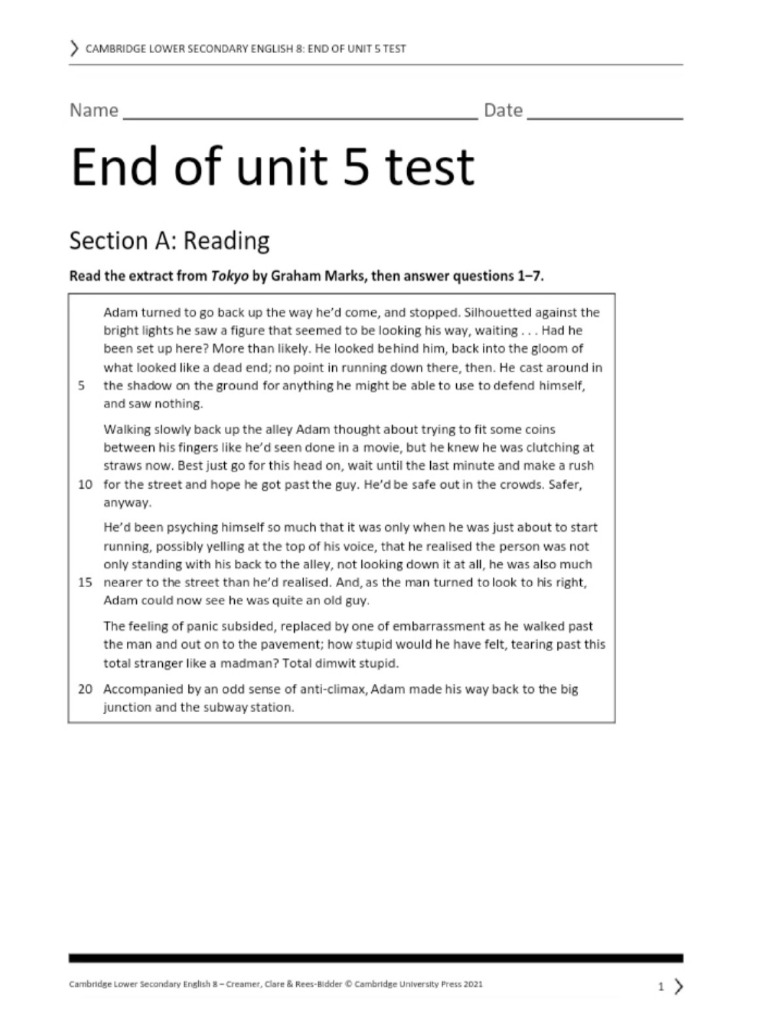 English Unit 5 | PDF