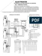 Manual Panel Electrofon Emb2008a-04!06!08