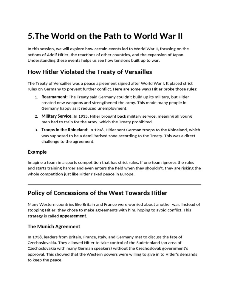 TMAI - The Path To World War II | PDF | Nazi Germany | Adolf Hitler