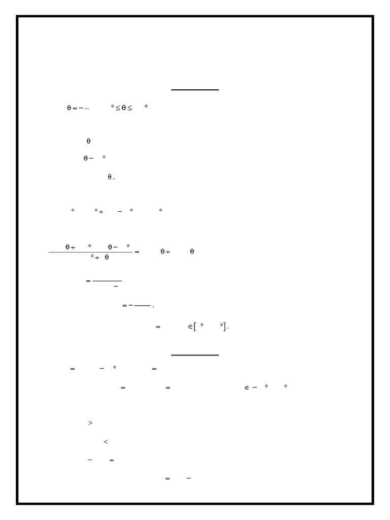 Trigonometry Revision Guide for Students | PDF | Trigonometric ...