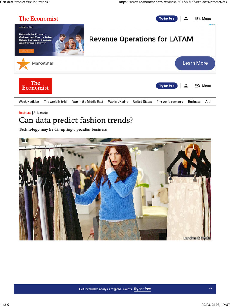 Can Data Predict Fashion Trends | PDF