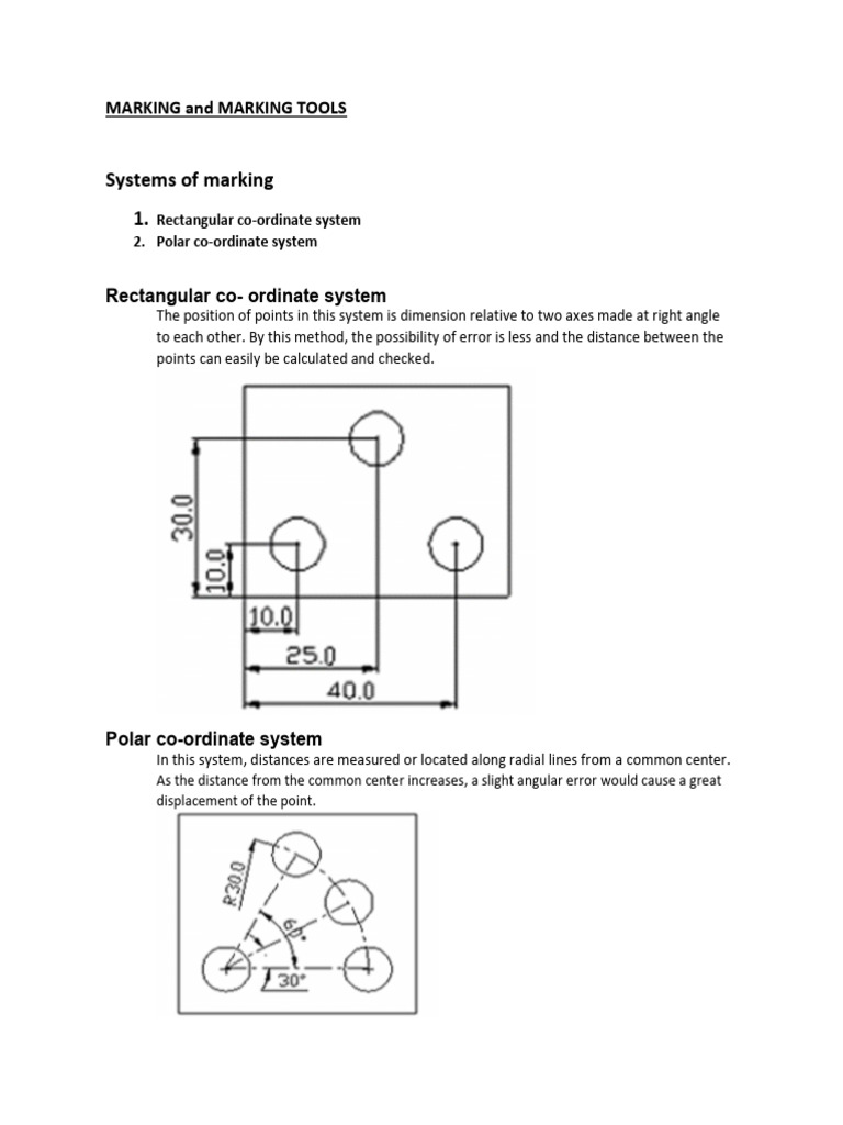 Marking Systems and Tools Overview | PDF