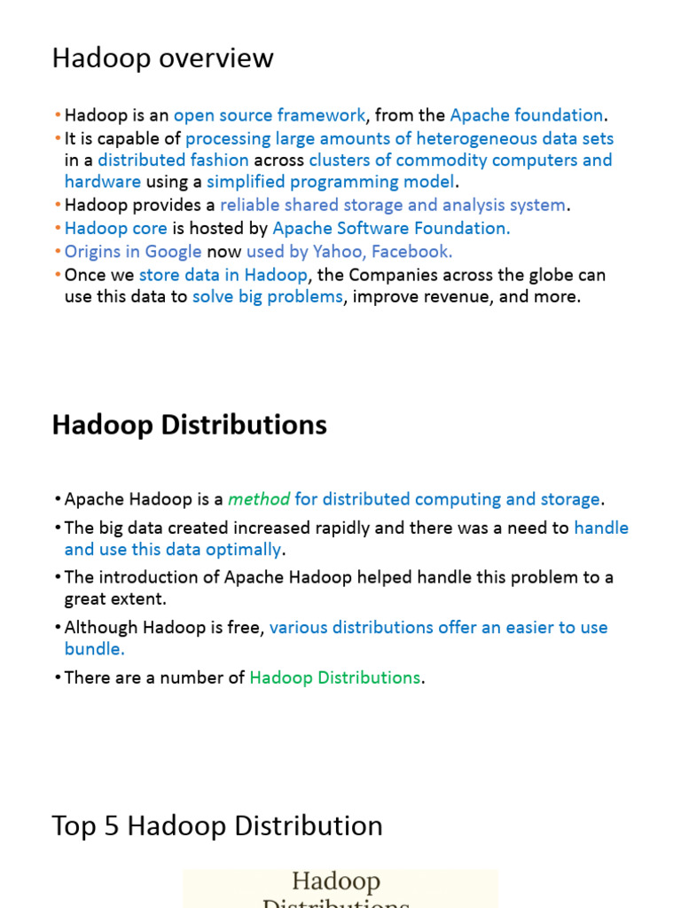 Hadoop Framework Overview and Components | PDF | Apache Hadoop | Map Reduce