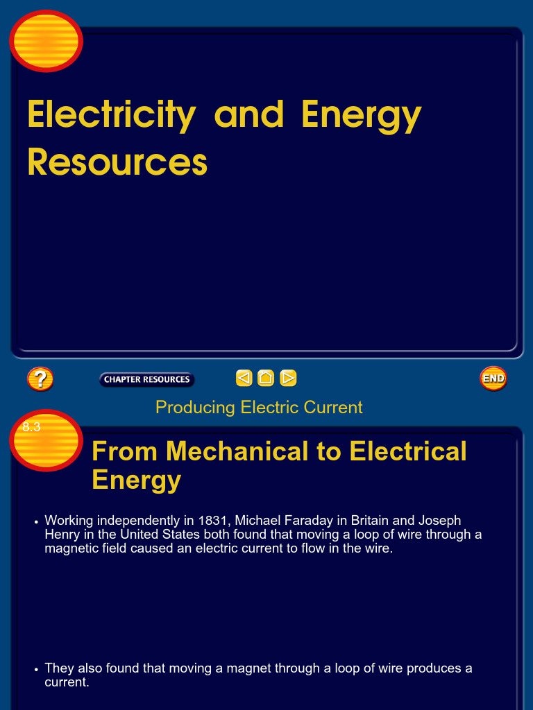 Electricity and Energy Resources | PDF | Inductor | Electric Generator