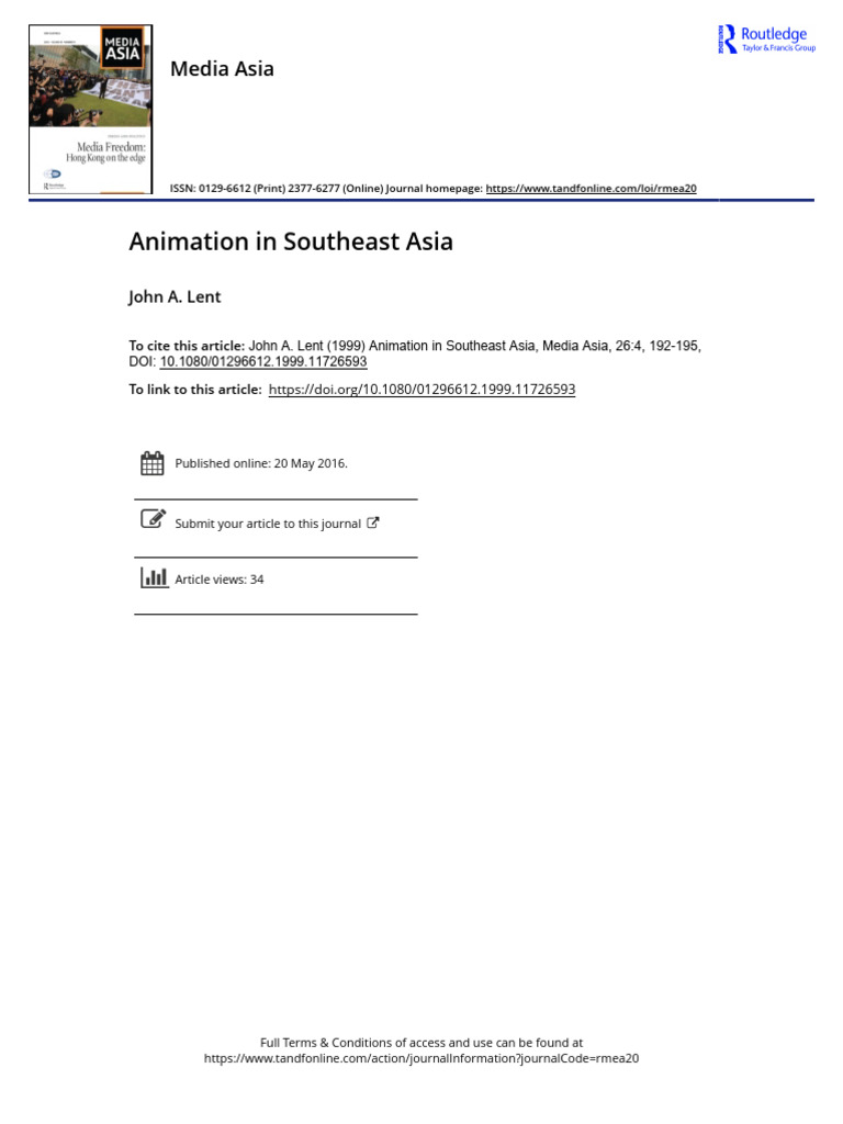 Southeast Asia's Animation Evolution | PDF | Southeast Asia | Vietnam