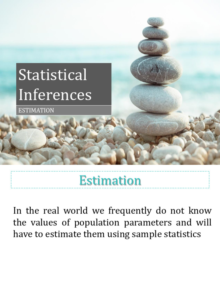 Estimation and Confidence Intervals Explained | PDF | Estimator ...