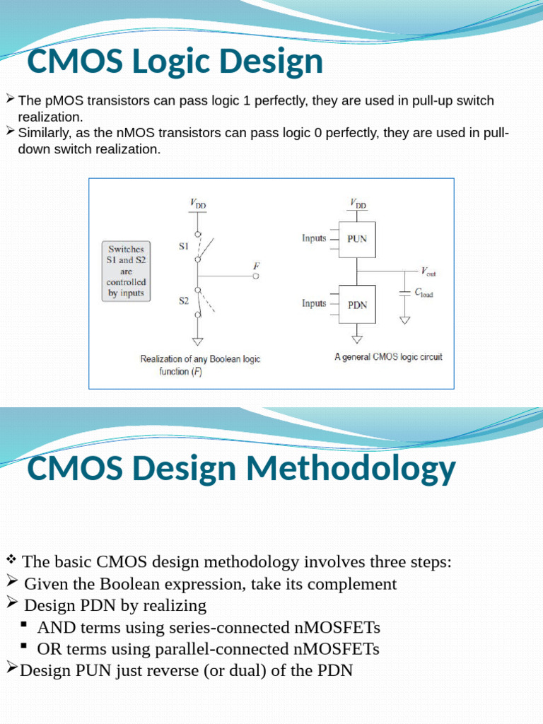 CMOS Logic Circuit Design Methodology | PDF | Logic Gate | Cmos
