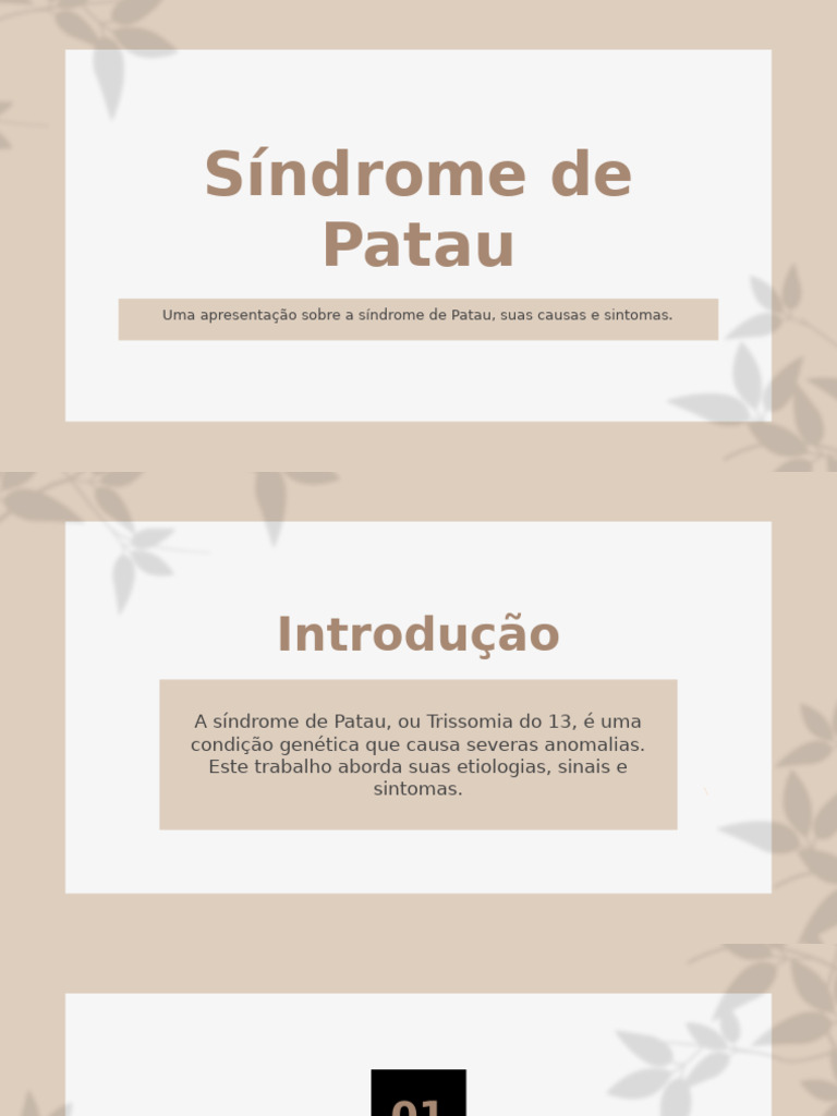 Síndrome de Patau | PDF