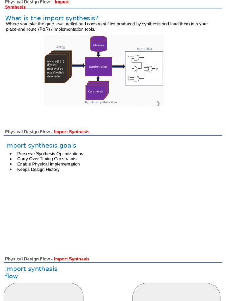 Physical Design Flow | PDF | Digital Technology | Electronics