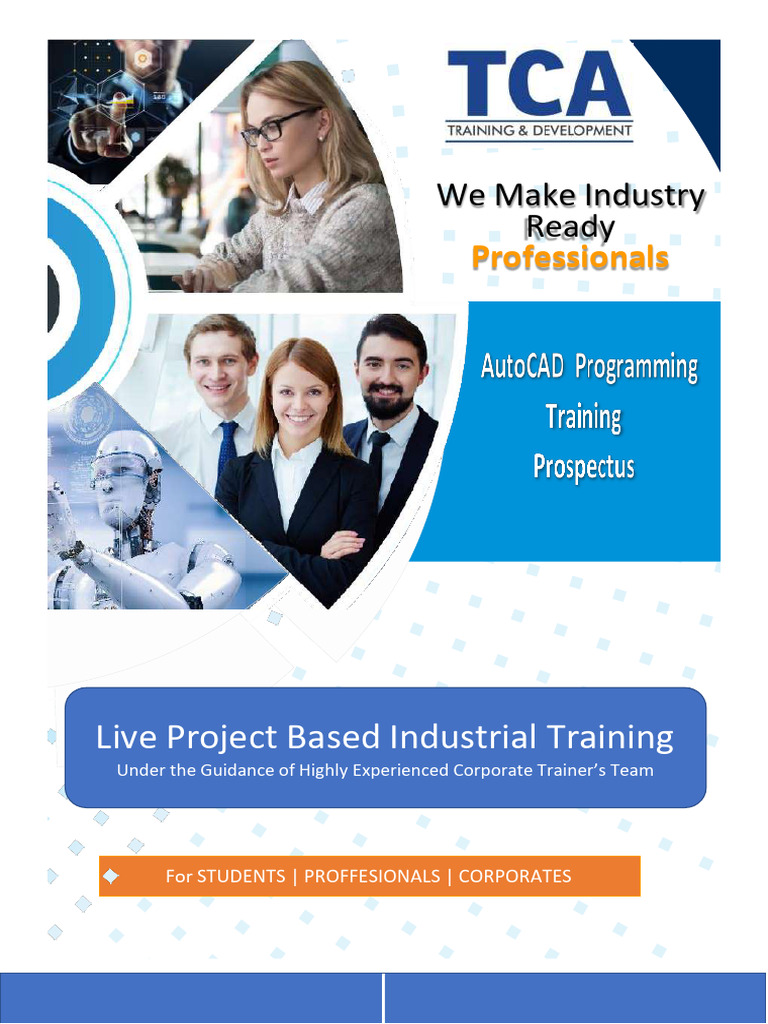 AutoCAD Training Program | PDF | 3 D Computer Graphics | Computer Aided ...