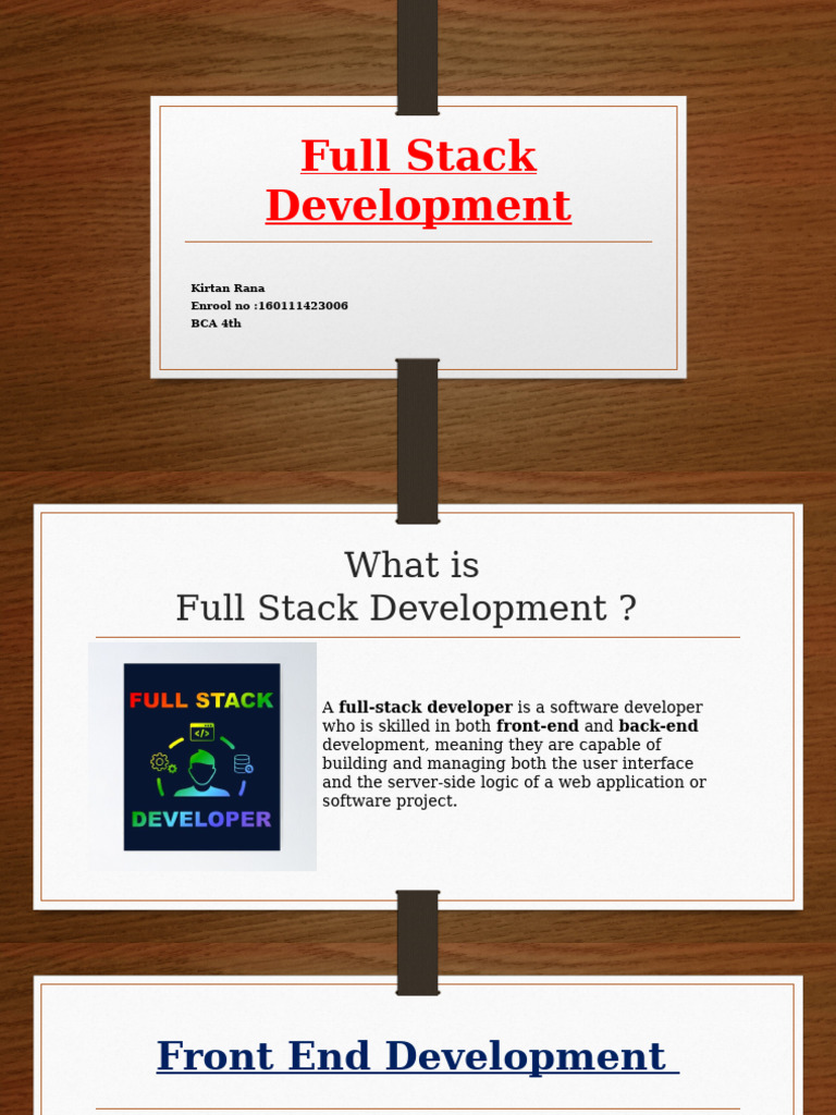 Understanding Full Stack Development | PDF | Computer Engineering ...