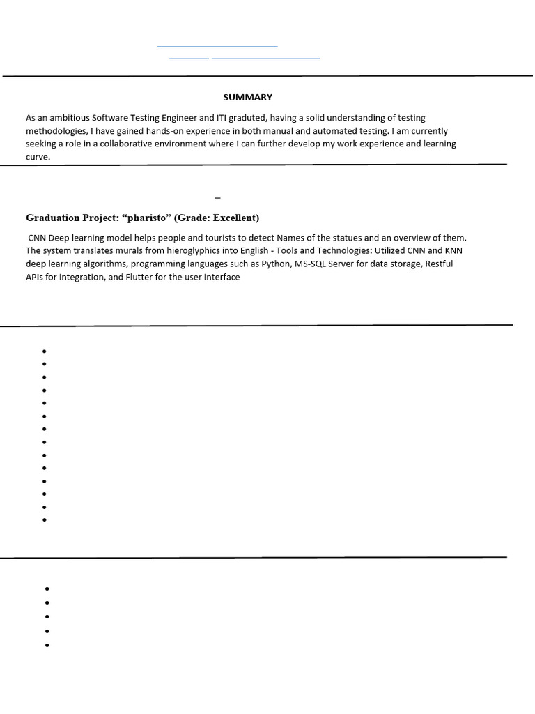 Software Testing Engineer Resume | PDF | Software Testing | Databases