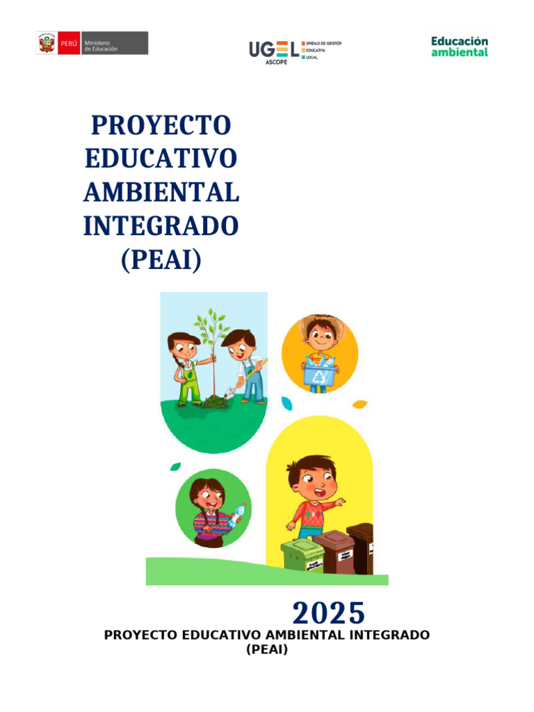 Modelo PEAI 2025 para Educación Ambiental | PDF | Sustentabilidad ...