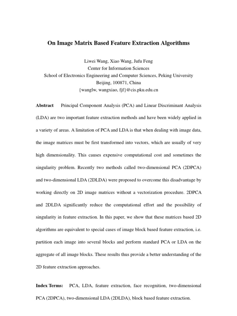 Image Matrix | PDF