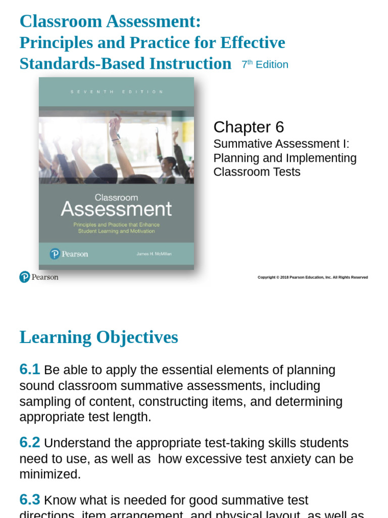 Classroom Assessment 06 7e | PDF | Educational Assessment | Sampling ...