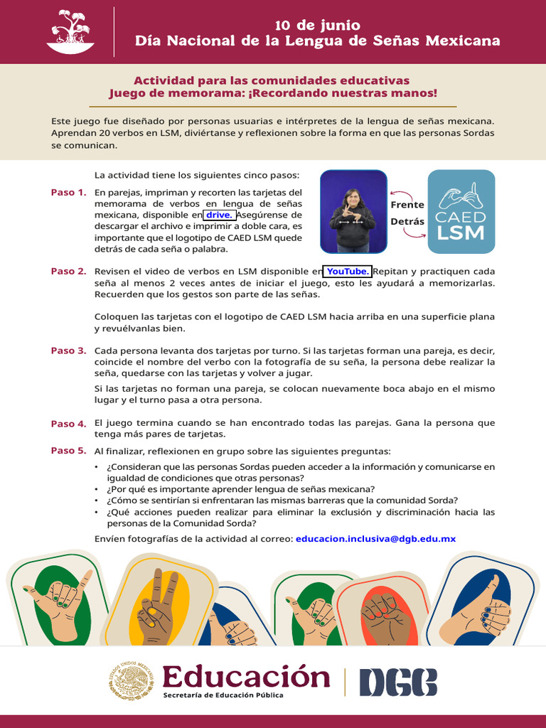Actividad Educativa 10 de Junio 2025 | PDF