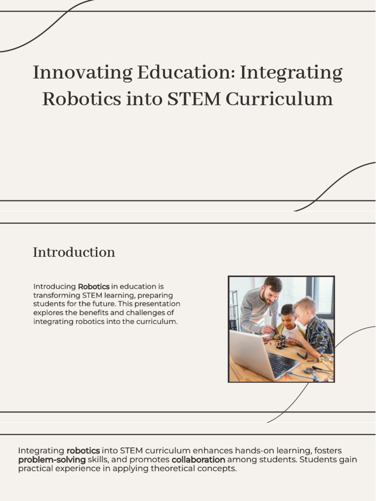 Slidesgo Innovating Education Integrating Robotics Into Stem Curriculum ...