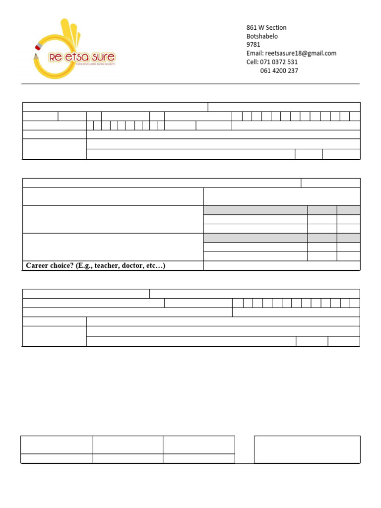 App Form for 2025 Registration | PDF
