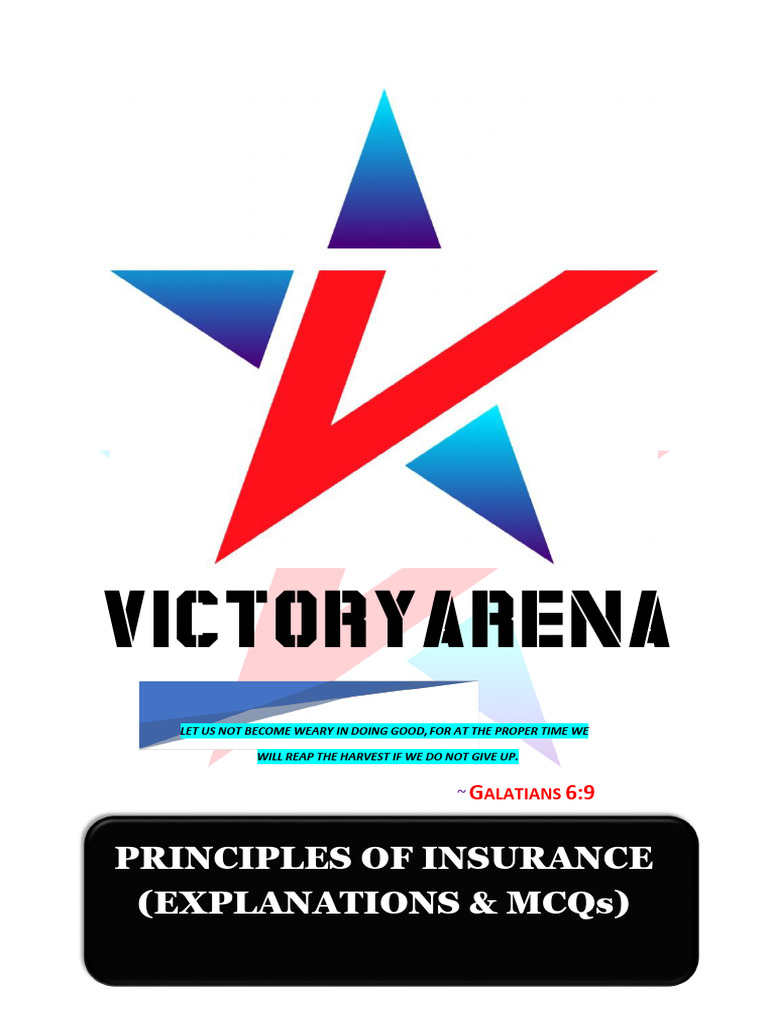 Principles of Insurance Explained | PDF | Insurance | Deductible