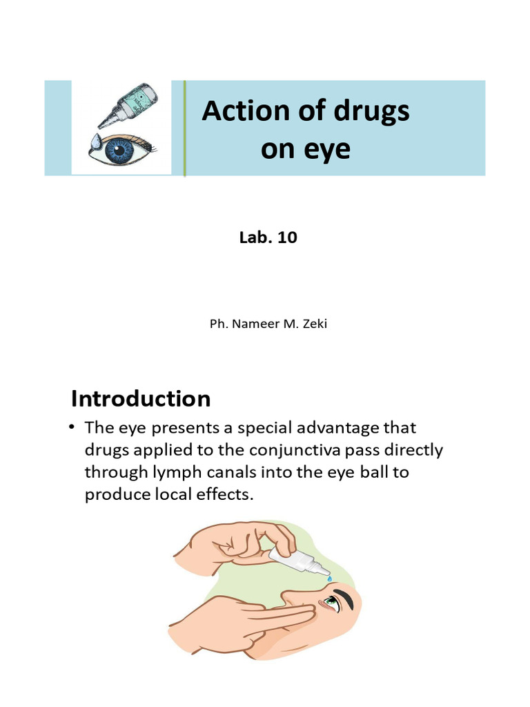 Effects of Drugs on Eye Function | PDF | Human Eye | Ophthalmology