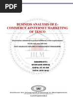 Business Analysis of E-Commerce and Internet Marketing of Tesco