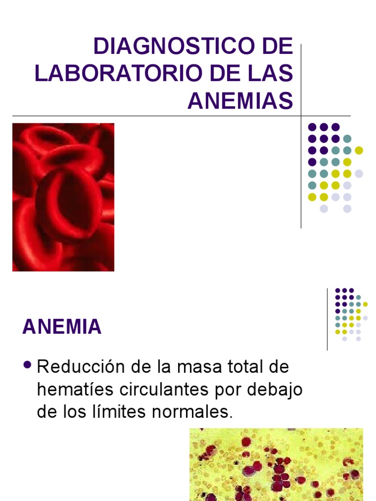 Diagnóstico de Anemia en Laboratorio | PDF | Anemia | Vitamina B12