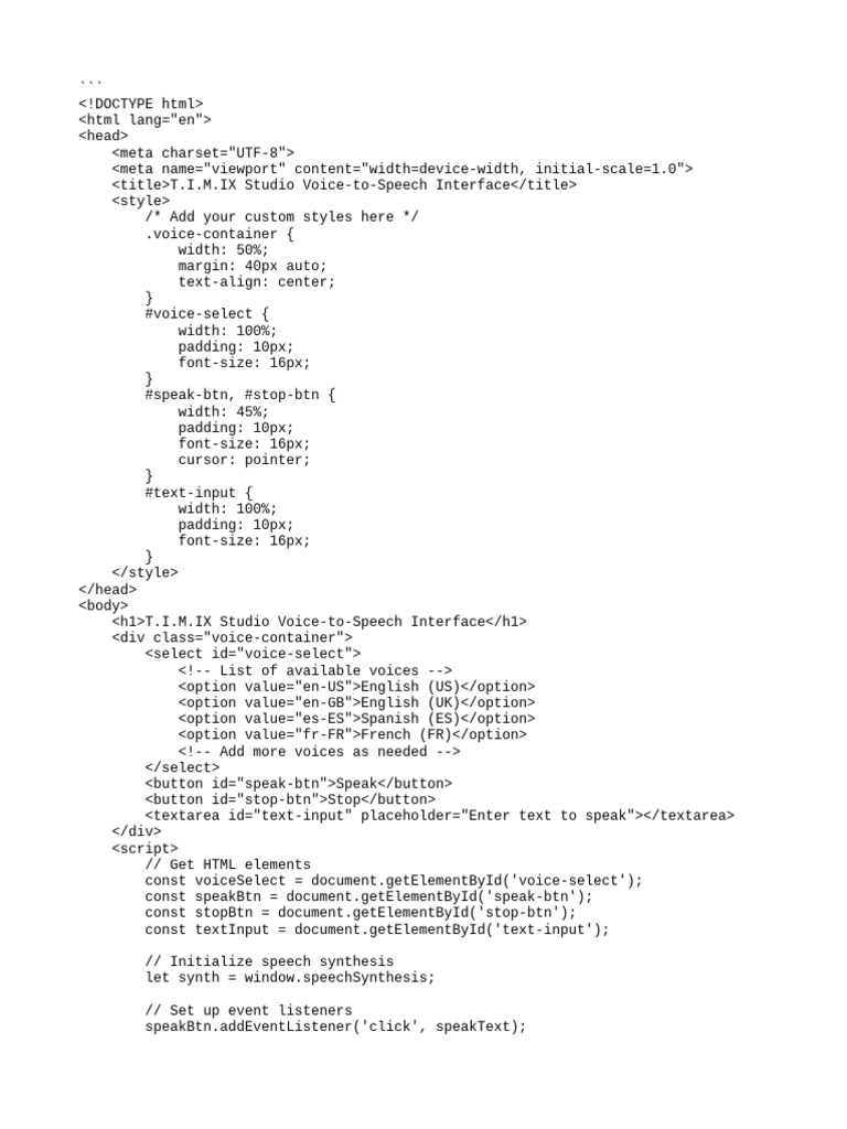 Oddcast Text-to-Speech Guide | PDF