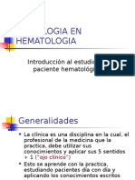 Semiologia en Hematologia