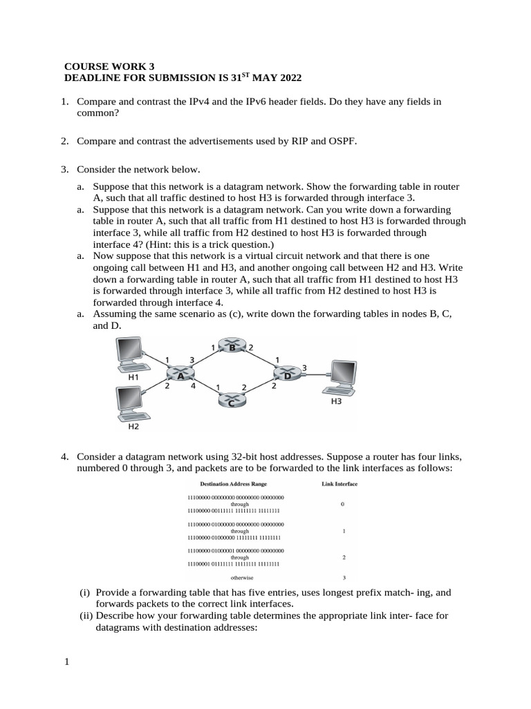 IPv4 vs IPv6: Routing Protocols and Subnetting | PDF | I Pv6 | Internet ...