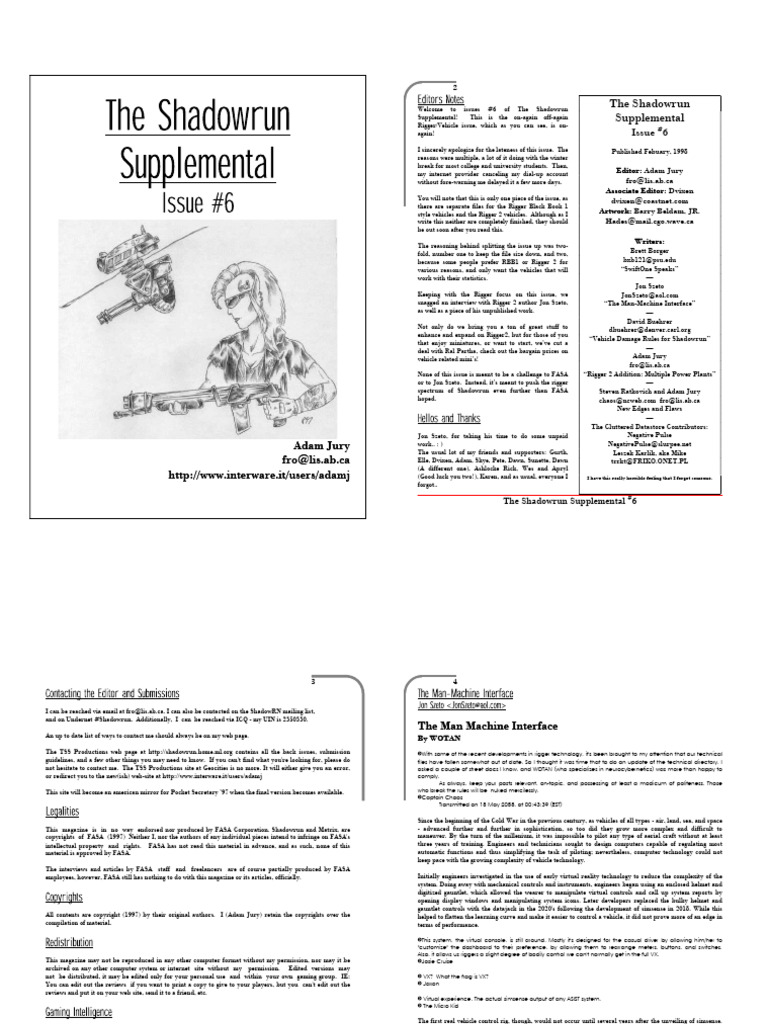 Shadowrun Motorcycles and Rigger Tech | PDF | Brain | Human Brain