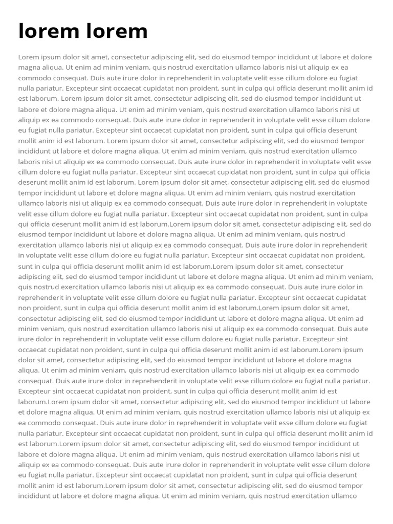 Lorem Lorem | PDF