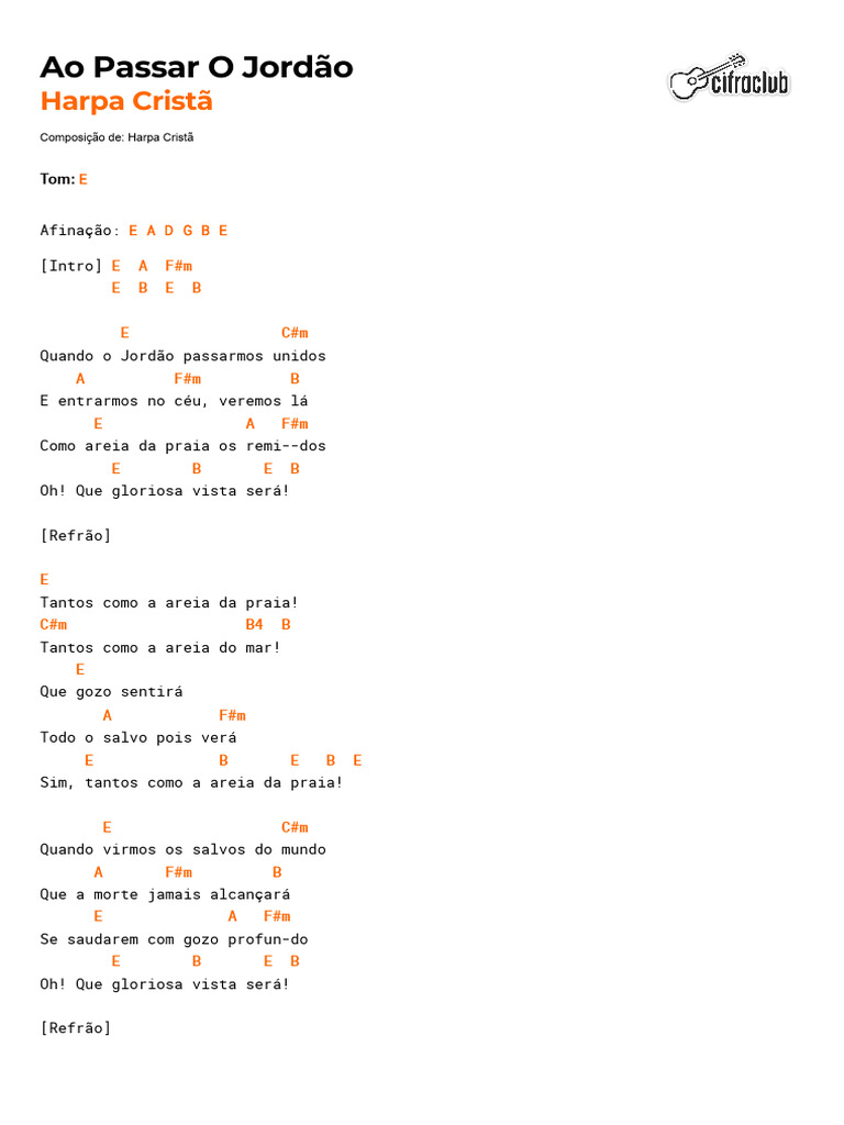 Letra da Música 