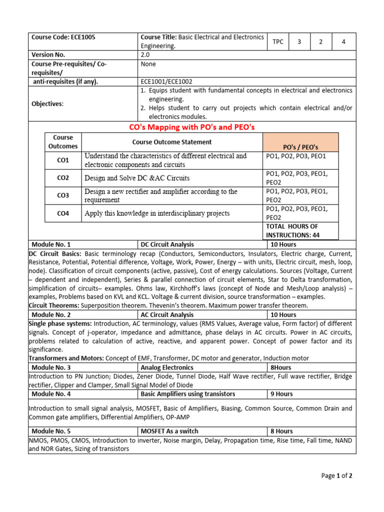 ECE Modules | PDF | Electrical Network | Rectifier