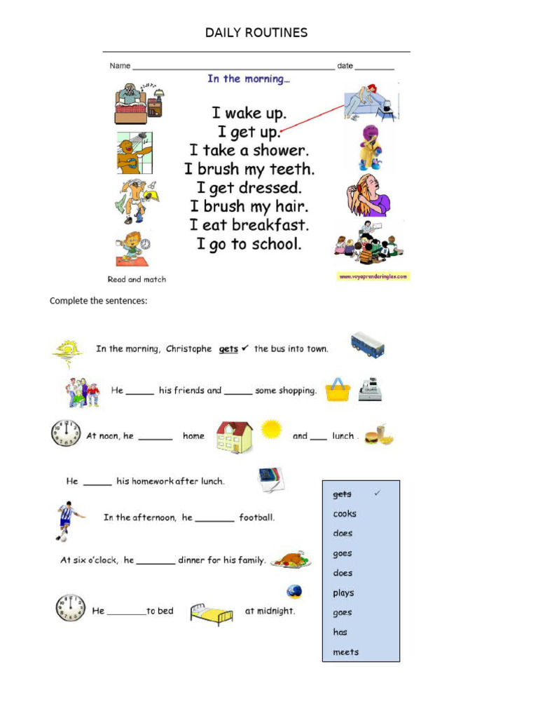 Daily Routines | PDF
