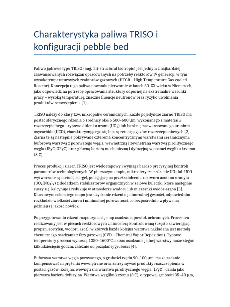 TRISO Pebble Bed | PDF