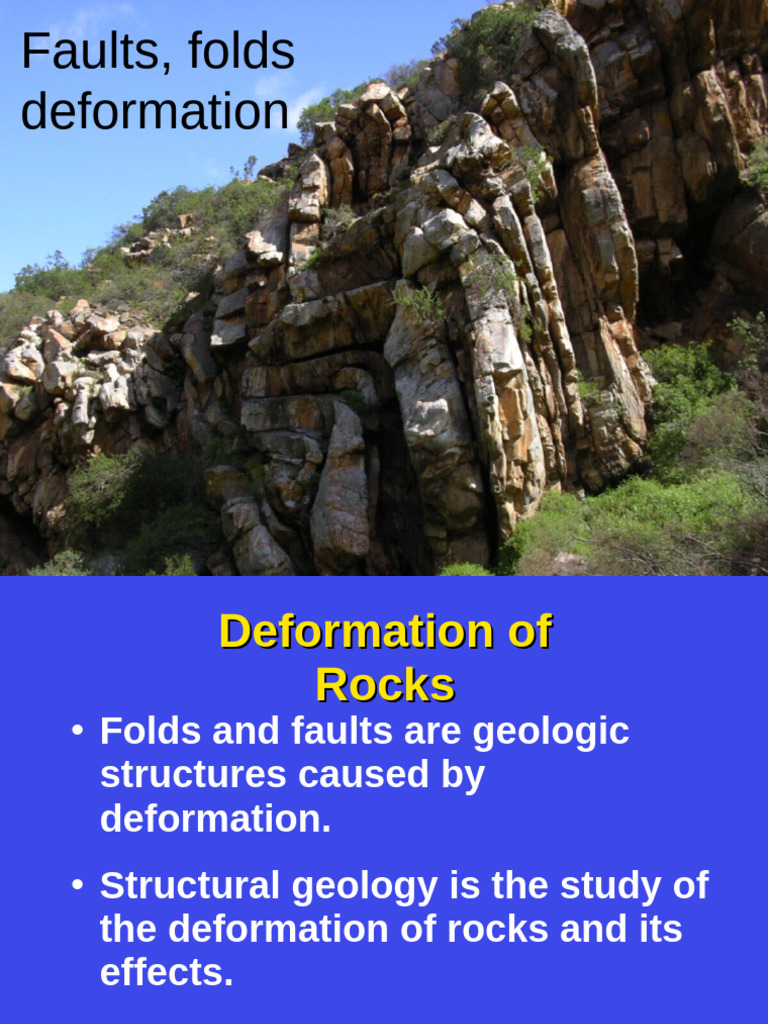Understanding Faults and Folds in Geology | PDF | Fault (Geology ...