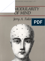Modularity of Mind Jerry A Fodor